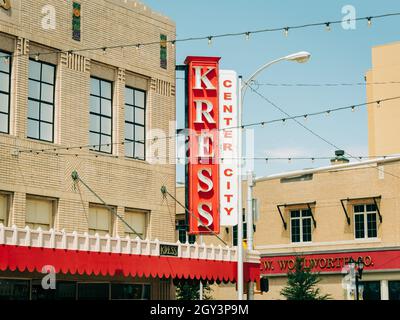 Il Kress Building, ad Amarillo, Texas Foto Stock