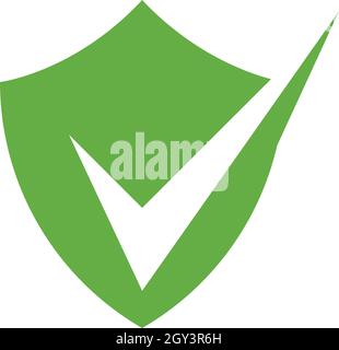 Maschera vettoriale logo blocco di sicurezza Shield Illustrazione Vettoriale