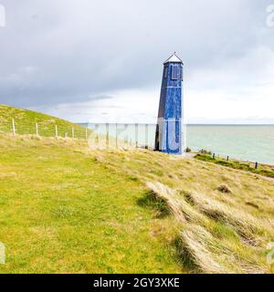 Samphire Hoe è un parco di campagna situato a 2 miglia a ovest di dover in Kent nel sud-est dell'Inghilterra. Il parco è stato creato utilizzando 4.9 milioni di metri cubi di Foto Stock