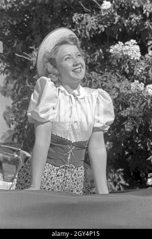 Die österreichische Schauspielerin Gusti Wolf , Deutschland 1930er Jahre. Attrice austriaca Gusti Wolf, Germania 1930s. Foto Stock