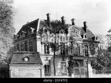 Edificio in cui lo Stato maggiore tedesco ha avuto la sua sede durante i negoziati di armistizio a Compiègne. [traduzione automatizzata] Foto Stock