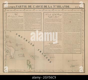 Océanique. Partie... De la Nouvelle Irlande #25. Mappa New Ireland VANDERMAELEN 1827 Foto Stock