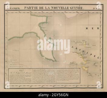 Océanique. Partie de la Nouvelle Guinée #31. Nuova Guinea. Mappa VANDERMAELEN 1827 Foto Stock