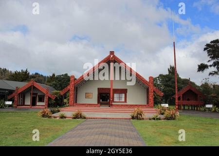 Maori culturali e artigianali. Rotorua. Nuova Zelanda. 16 Nov 2011 Foto Stock