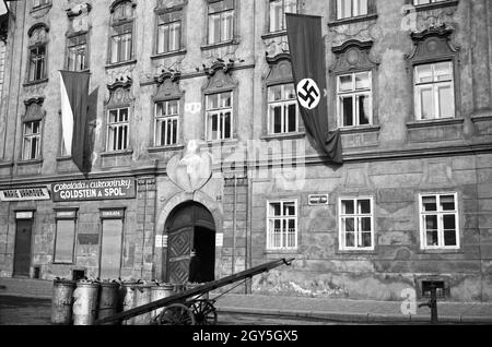 Rektorat der deutschen Hochschule in Prag, 1930 Jahre. Ufficio dell'Università tedesca a Praga, anni trenta. Foto Stock