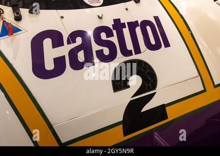 1988 24 ore di le Mans vincendo Jaguar XJR-9 in mostra al British Motor Museum Foto Stock