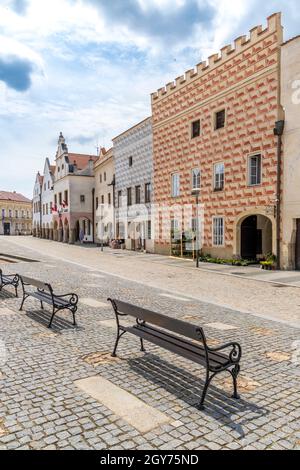 Olad città Slavonice in Repubblica Ceca Foto Stock