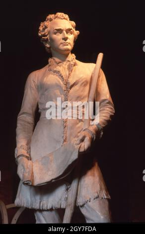 Austin Texas USA, Aprile 1994: Statua di Stephen F. Austin, dello scultore e artista Elizabet Ney, in mostra nel Campidoglio del Texas. ©Bob Daemmrich Foto Stock