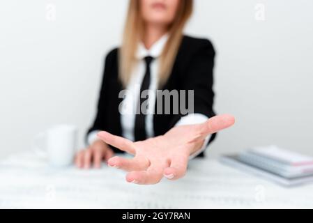 Presentazione dei dati aziendali, discussione dei problemi aziendali Foto Stock