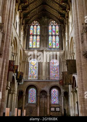 La Cattedrale di Ely, nel Cambridgeshire, nel Regno Unito, risale al 1083. Foto Stock