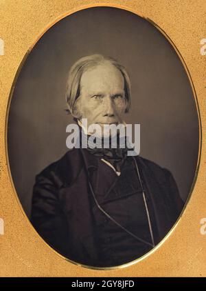 Henry Clay (1777-1852), Statesmen americani, in qualità di senatore e Congressman del Kentucky, Presidente della Casa e Segretario di Stato degli Stati Uniti, Head and Shoules Portrait, Daguerreotype, Frederick De Bourg Richards, 1850 Foto Stock