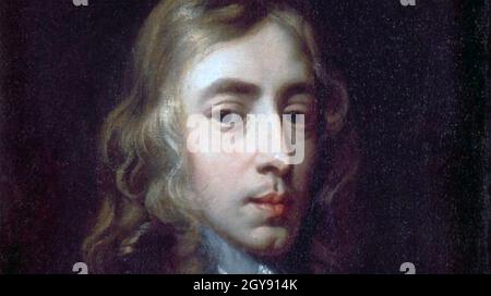 JOHN MILTON (1608-1674) poeta e funzionario inglese circa 1665 Foto Stock