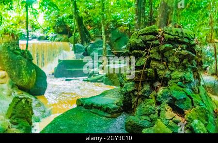 Catrame Nim cascata & Segreto Magic Giardino stagione piovosa su Koh Samui in Surat Thani Thailandia. Foto Stock