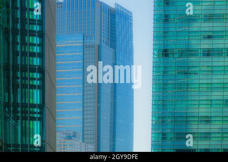 Immagine grattacieli di Roppongi 1-chome. Luogo di tiro: Area metropolitana di Tokyo Foto Stock