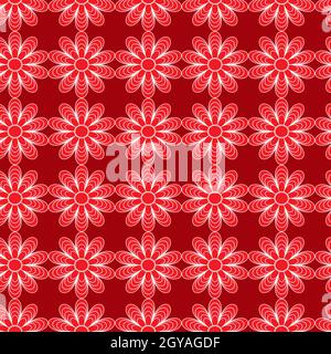 illustration of geometric shapes pattern for printing, textile, wallpaper and interior designs Foto Stock
