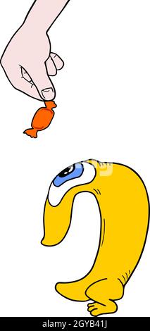 Caramelle gustose Illustrazione Vettoriale