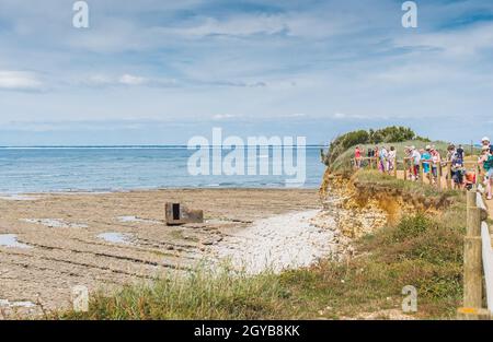 Pointe de Chassiron sull'isola di Oléron in Francia Foto Stock