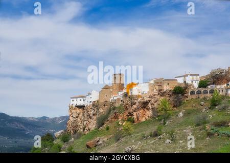 La città di Hornos de Segura in provincia di Jaen. Spagna Foto Stock