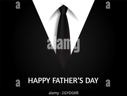 Sfondo del giorno dei Padri moderni con abito e cravatta Foto Stock