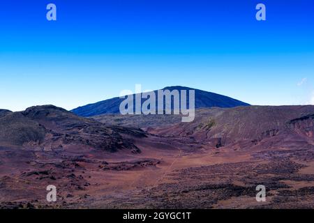 Plaine des Sables, Piton de la Fournaise a Reunion Island Foto Stock