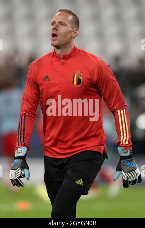 Torino, 7 ottobre 2021. Matz Selz del Belgio durante la partita della UEFA Nations League allo Stadio Juventus di Torino. Il credito d'immagine dovrebbe essere: Jonathan Moscrop / Sportimage Foto Stock