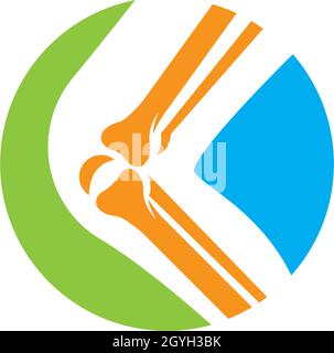 Il logo di osso template vettoriale Illustrazione Vettoriale