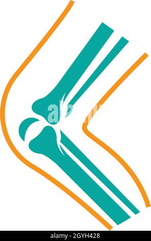 Il logo di osso template vettoriale Illustrazione Vettoriale