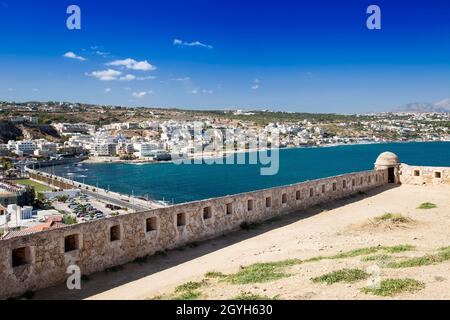 Porto veneziano, Rethymno, Creta, Grecia, Europa Foto Stock