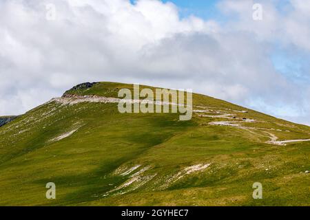 La strada Transalpinain i Monti Carpazi di Romania Foto Stock