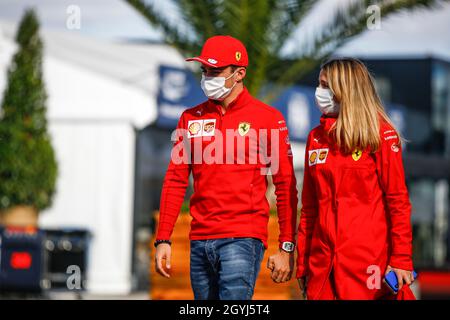 Istanbul, Turchia. 7 ottobre 2021. # 16 Charles Leclerc (MON, Scuderia Ferrari Mission Winnow), Gran Premio di F1 della Turchia all'Intercity Istanbul Park il 7 ottobre 2021 a Istanbul, Turchia. (Foto di HOCH ZWEI) Credit: dpa/Alamy Live News Foto Stock