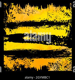 Sfondo giallo arancione a righe senza cuciture. Illustrazione vettoriale Illustrazione Vettoriale