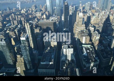 Spettacolare vista dall'Empire state Building Foto Stock
