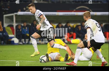 Amburgo, Germania. 8 ottobre 2021. Primo: 08.10.2021 Fuvuball: Calcio: Nazionale WM QUALIFICAZIONE Germania - Rumv §nien duels, Marco Reus Credit: dpa/Alamy Live News Foto Stock