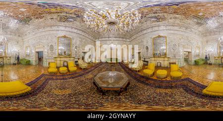 Visualizzazione panoramica a 360 gradi di Palazzo Golestan , Patrimonio Mondiale dell'Umanita'