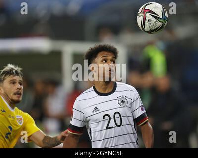 Amburgo, Germania. 08 ottobre 2021. Primo: 08.10.2021 Fuvuball: Calcio: Nazionale WM QUALIFICA Germania - Rumv §nien. Karim Adeyemi Credit: dpa/Alamy Live News Foto Stock