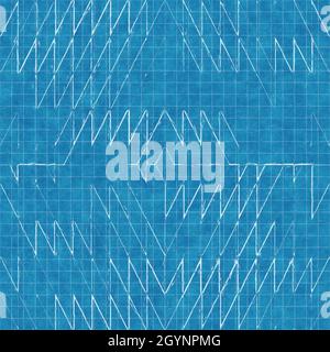 Motivo blu blu brillante senza cuciture per tessuti e stampe Foto Stock