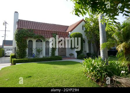 Los Angeles, California, USA 29 settembre 2021 una visione generale dell'atmosfera dell'ex casa/casa del direttore William North Croft al 229 N. Plymouth Blvd il 29 settembre 2021 a Los Angeles, California, USA. Foto di Barry King/Alamy Stock Foto Foto Stock