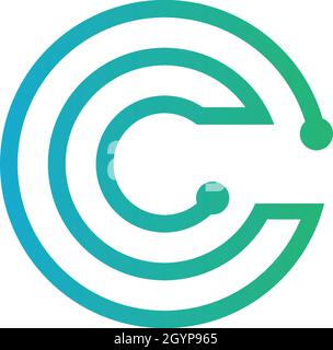 Vettore modello di logo Concept Connecting Illustrazione Vettoriale