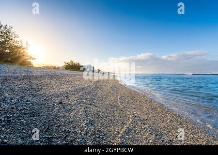 Spiaggia di Saint Pierre a Reunion Island Foto Stock