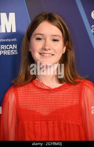 Londra, Regno Unito. 9 ottobre 2021. Bronte Carmichael ha partecipato a Robin Robin European Premiere presso BFI Southbank, Londra, Regno Unito. 9 Ociober 2021. Credit: Picture Capital/Alamy Live News Foto Stock