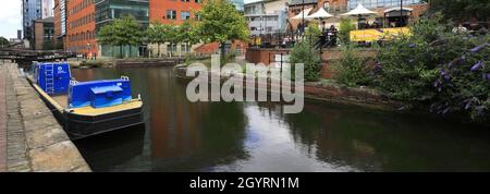 Lock 89 (Tib Lock), sul canale Rochdale, Manchester Centrale, Lancashire, Inghilterra, Regno Unito Foto Stock