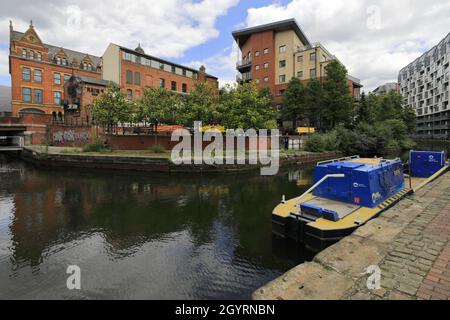 Lock 89 (Tib Lock), sul canale Rochdale, Manchester Centrale, Lancashire, Inghilterra, Regno Unito Foto Stock