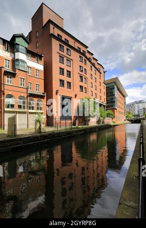 Lock 89 (Tib Lock), sul canale Rochdale, Manchester Centrale, Lancashire, Inghilterra, Regno Unito Foto Stock