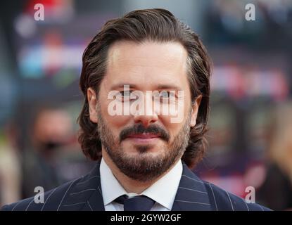 Edgar Wright partecipa alla prima europea di "Last Night in Soho", al Royal Festival Hall di Londra durante il BFI London Film Festival. Data foto: Sabato 9 ottobre 2021. Foto Stock