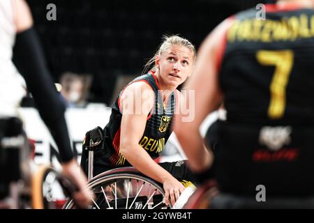 Tokyo, Giappone. 2021 agosto 29. Weman's Wheelchair Basketball: Germania vs Giappone a Tokyo paralimpic games 2020. FUERST Laura Foto Stock