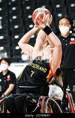 Tokyo, Giappone. 2021 agosto 29. Weman's Wheelchair Basketball: Germania vs Giappone a Tokyo paralimpic games 2020. PATZWALD Anne Foto Stock