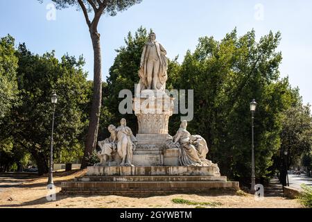 Goethe Monumento ai Giardini di Villa Borghese sul Colle Pinciano a Roma Foto Stock