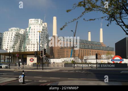 Centrale elettrica di Battersea, Nine Elms, Wandsworth, Londra, Inghilterra Foto Stock