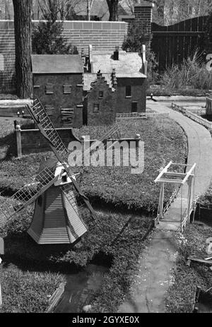 Nelis’ Dutch Village, 1946, modello in scala di un villaggio olandese Foto Stock