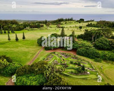 Campo da golf Kukuiolono vicino a Kalaheo su Kauai Foto Stock